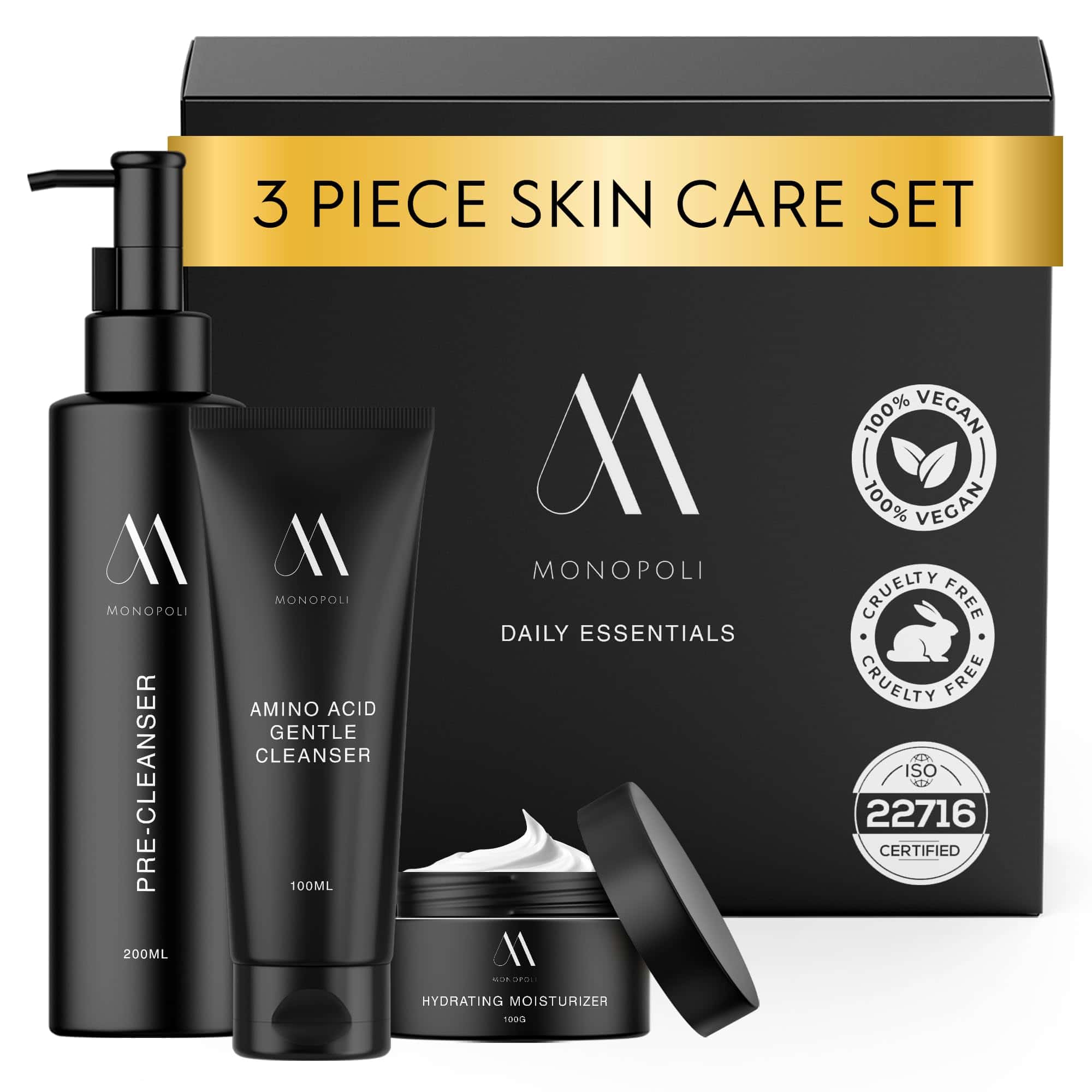 Monopoli Skin Daily Essentials Kit | Set de 3 productos