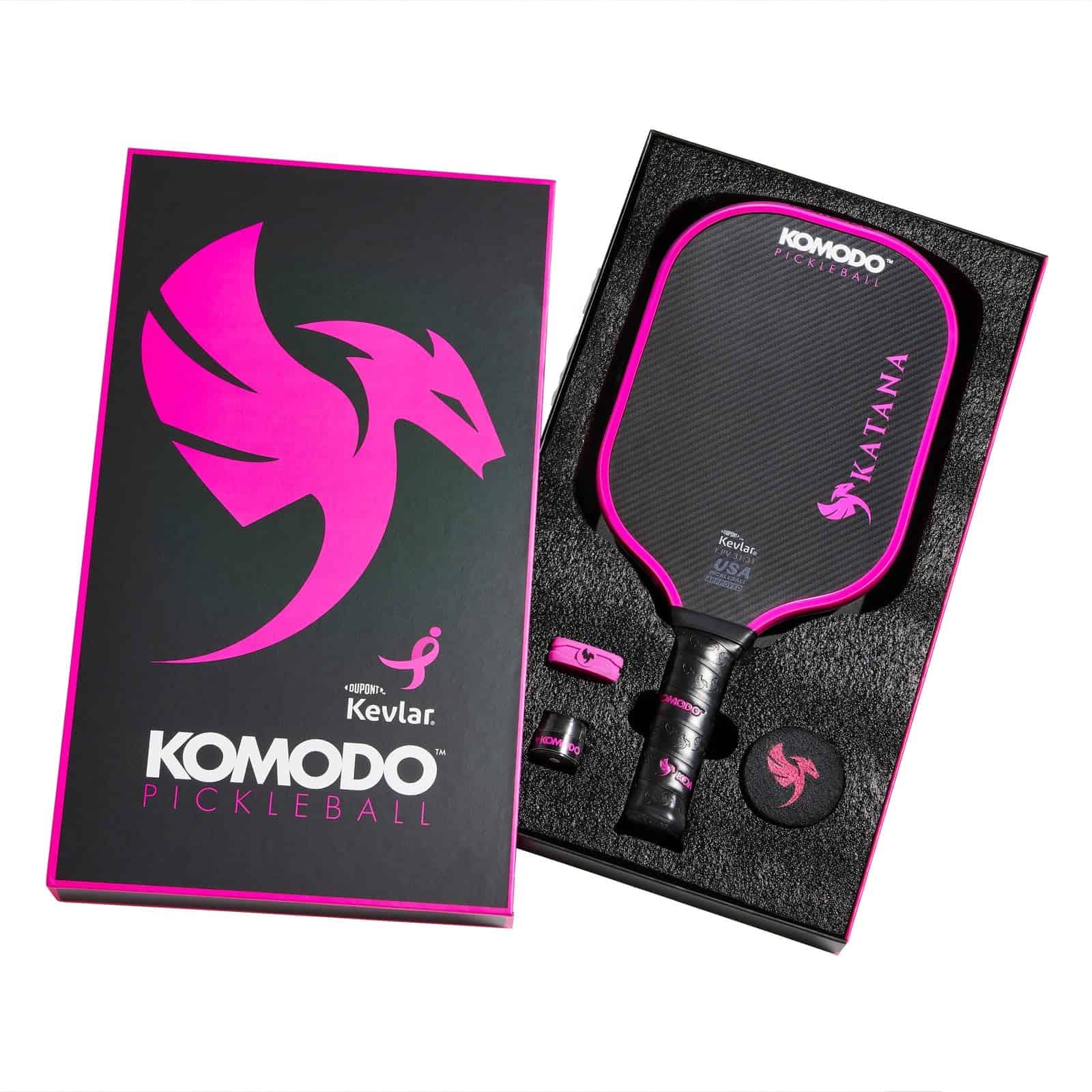 Set de Paleta de Pickleball KOMODO Katana Rosa Gen III |