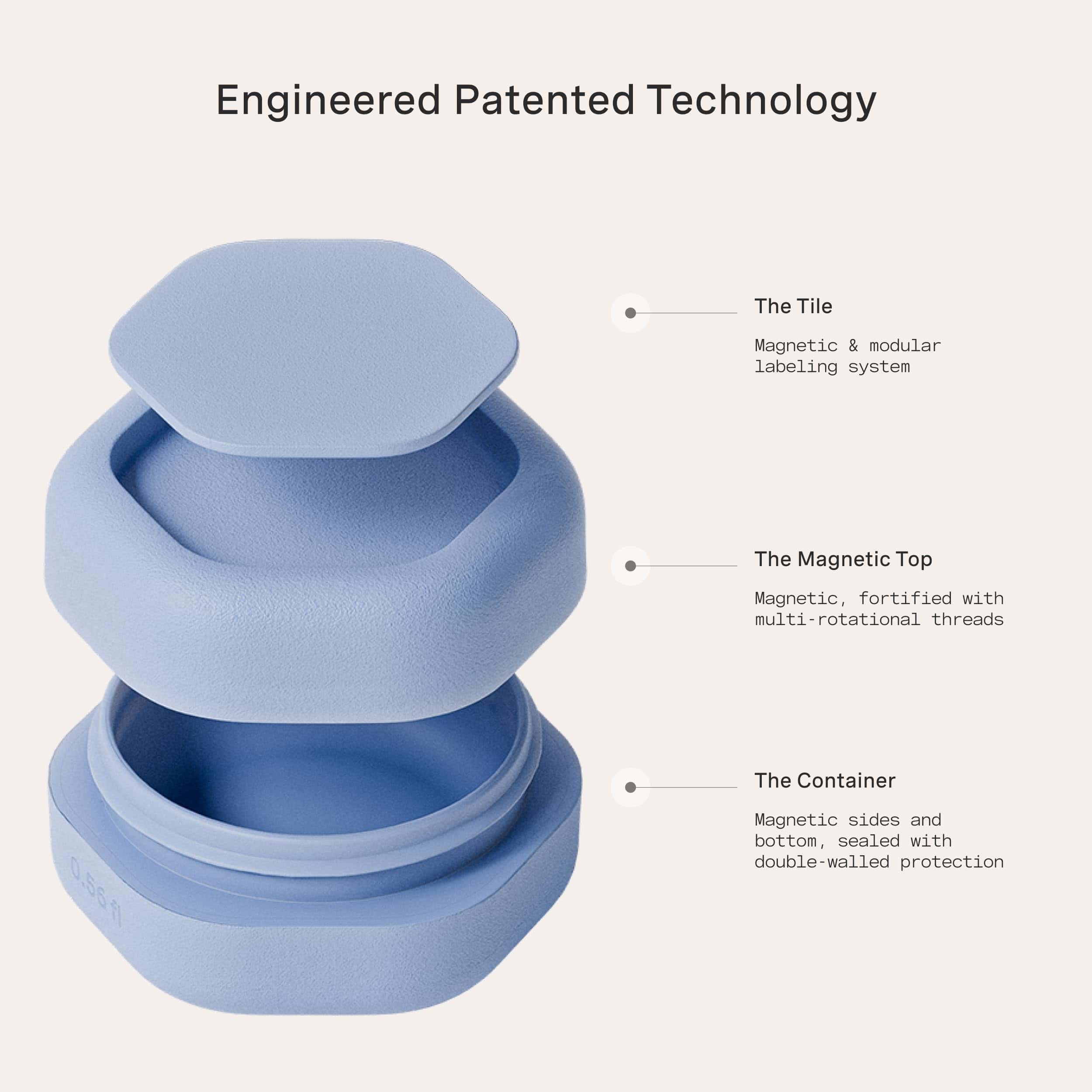 Set Básico de Contenedores de Viaje Cadence -Pacífico - Imagen 7