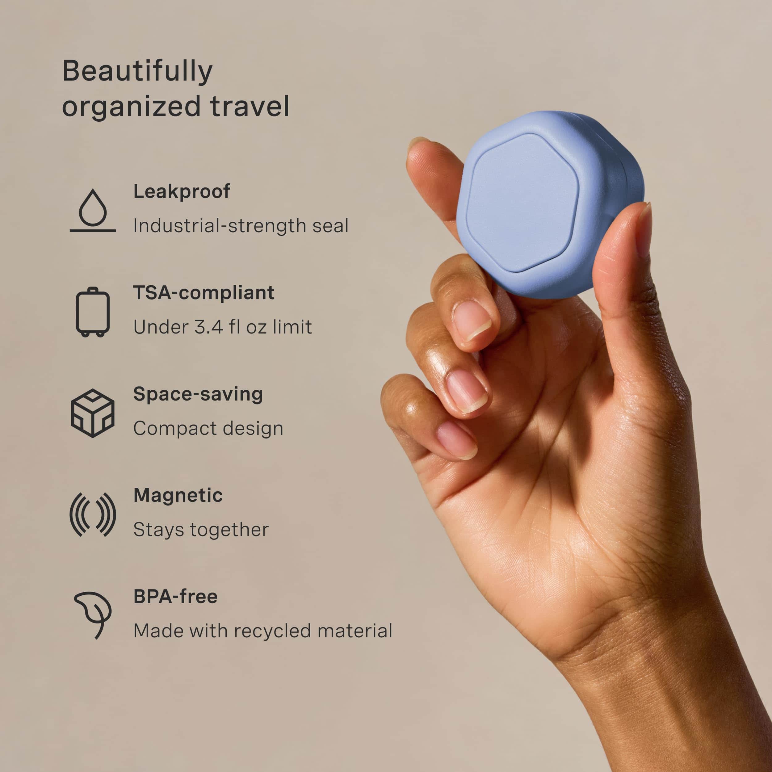 Set Básico de Contenedores de Viaje Cadence -Pacífico - Imagen 4