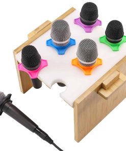 Soporte para múltiples micrófonos para hasta 6 micrófonos