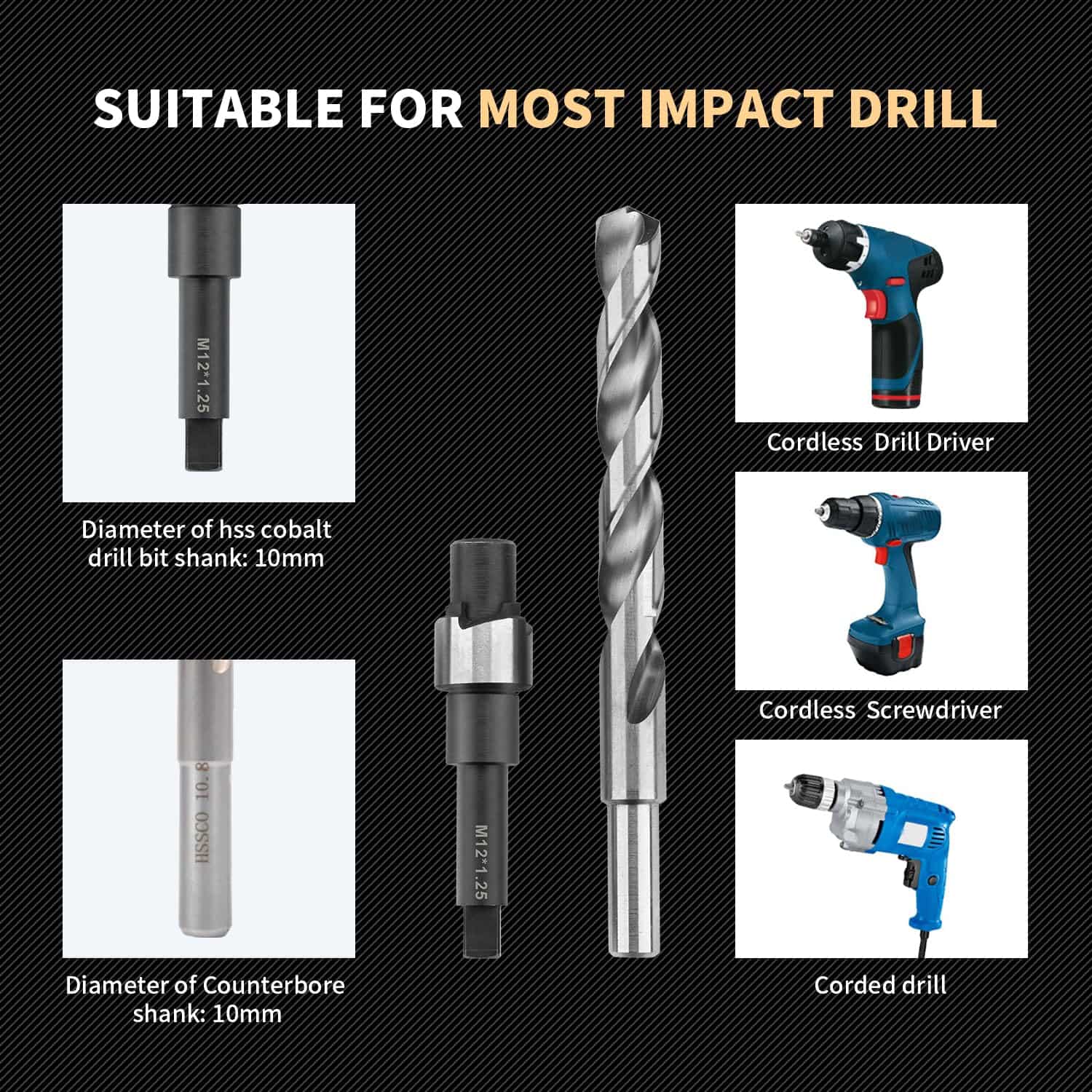 Kit de Reparación de Roscas M12x1.25 SENNMONN con Brocas de - Imagen 3