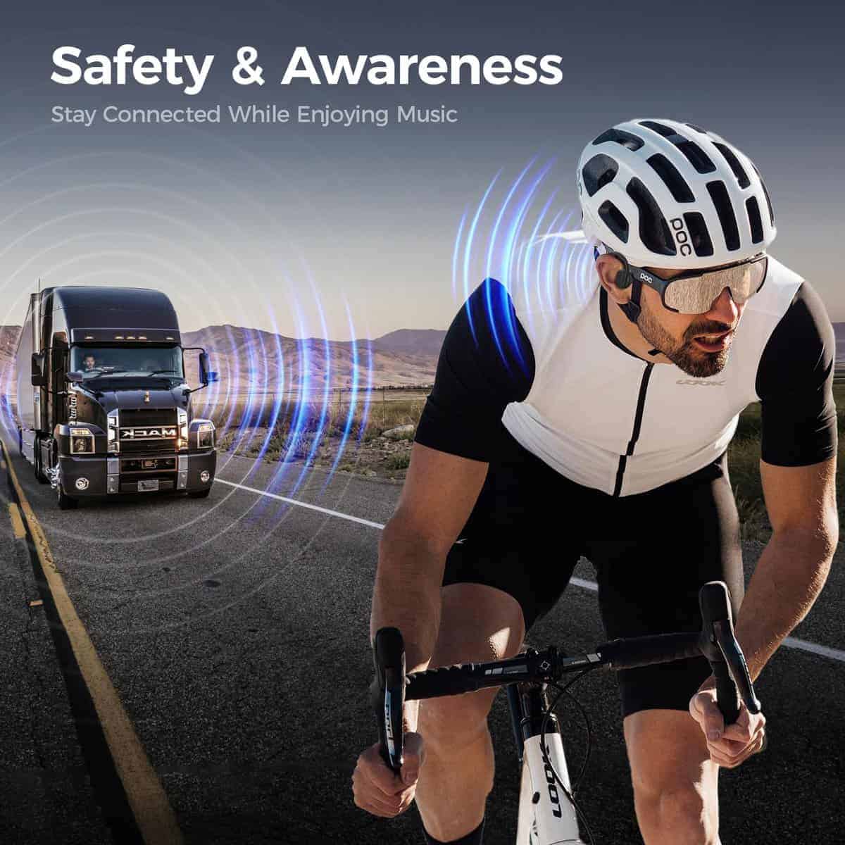 Audífonos de conducción ósea inalámbricos con Bluetooth, - Imagen 6