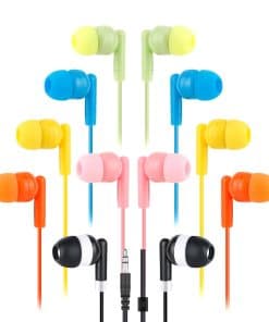 CNSZSLZ Auriculares a granel de 60 paquetes para escuela