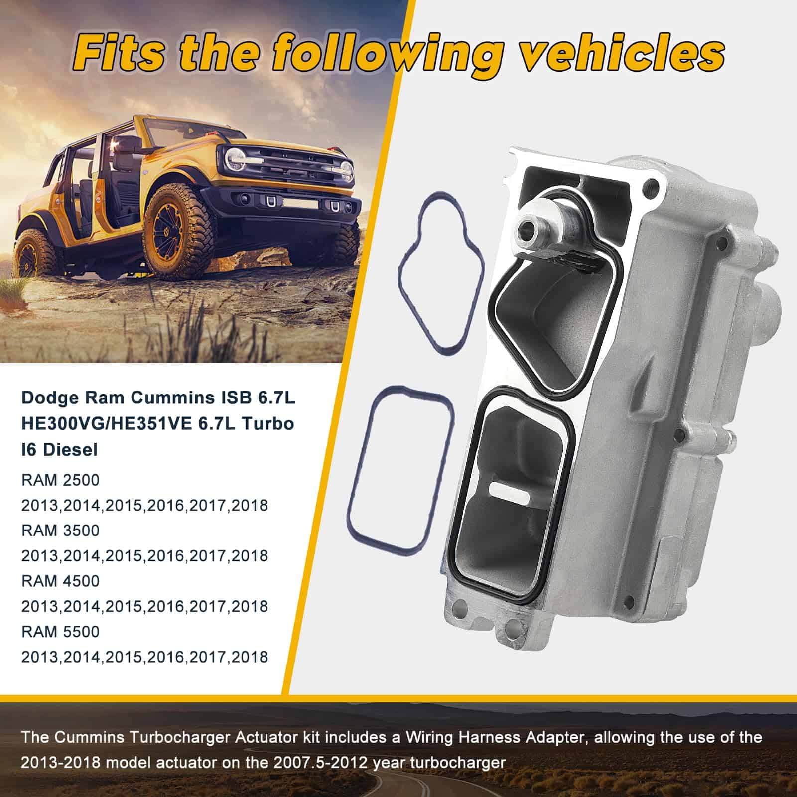 Actuador Turbo 6.7 Cummins Compatible con Dodge Ram 2500 - Imagen 3