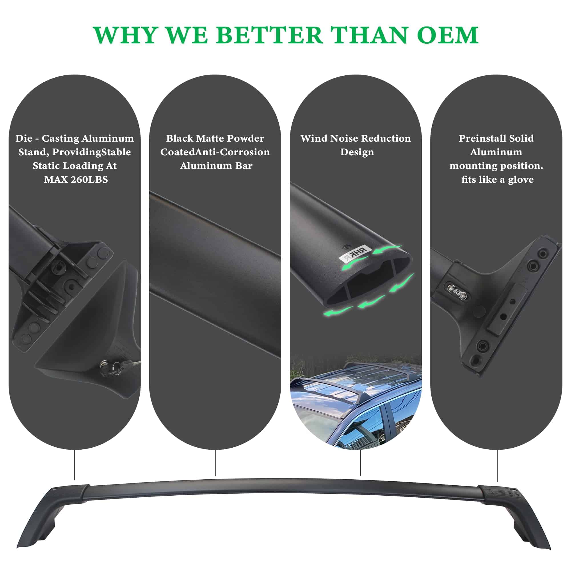 Barras Transversales para Rieles de Techo de Repuesto para - Imagen 4