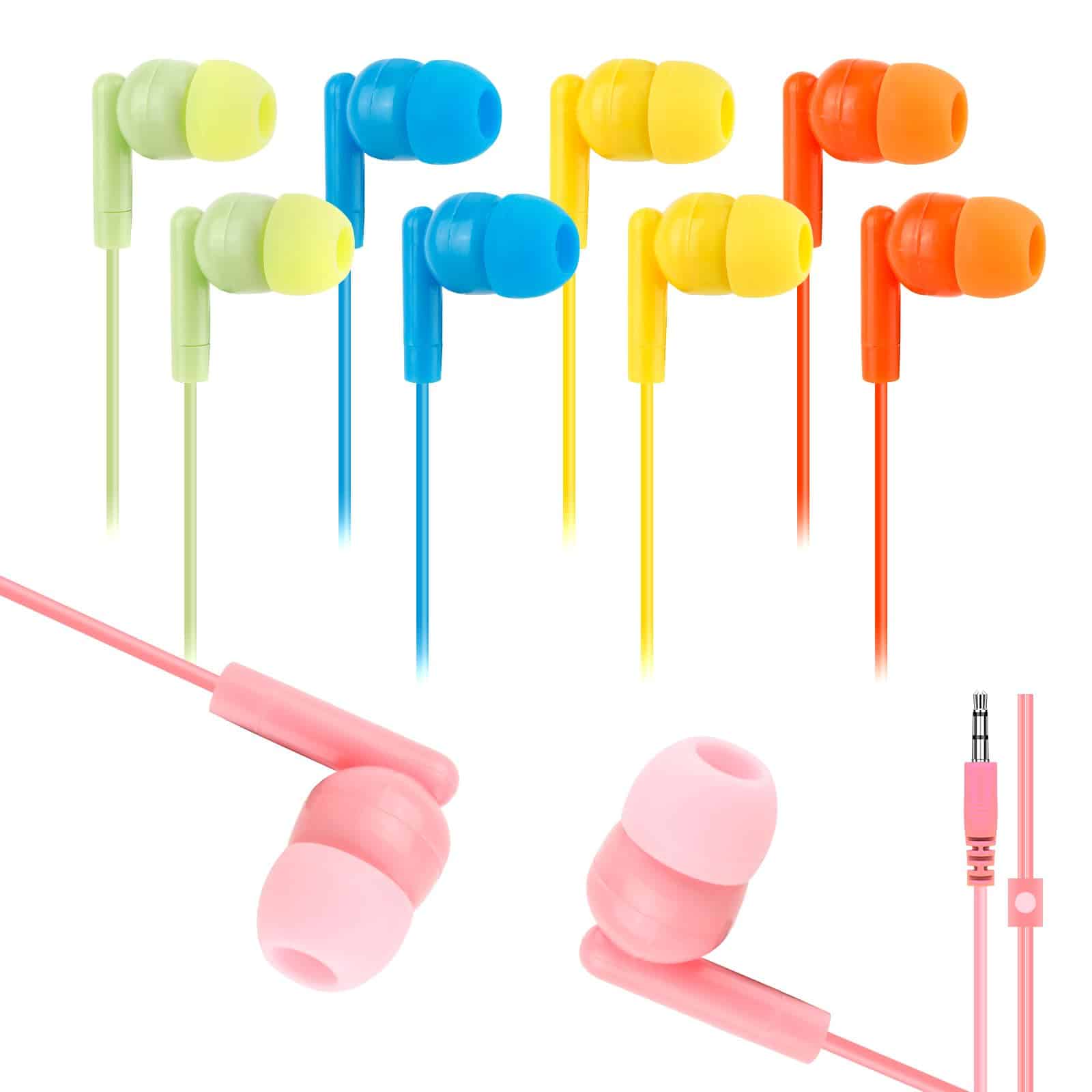 CNSZSLZ Audífonos para Aula a Granel 200 Pack para Niños