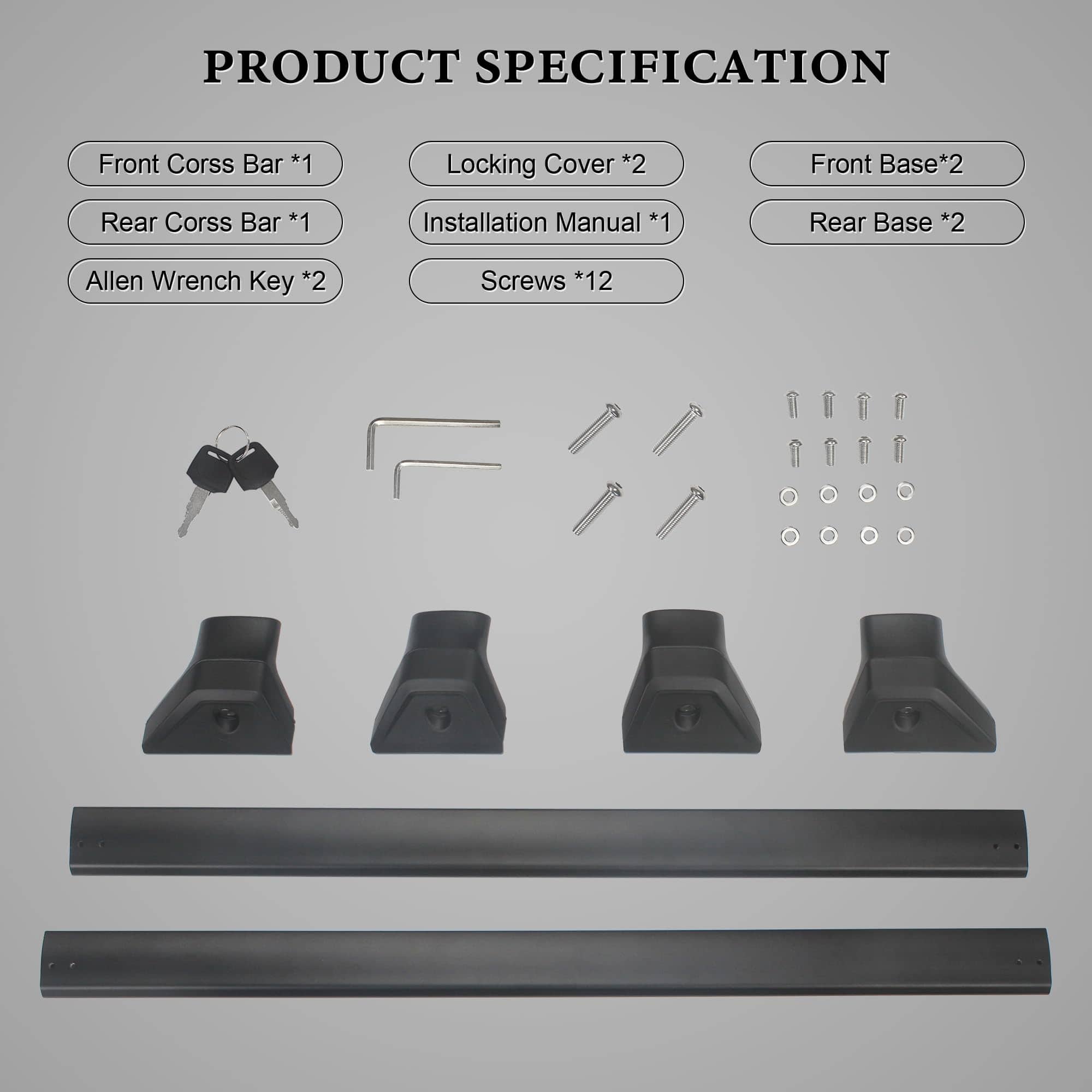 Barras transversales del portaequipajes de repuesto para - Imagen 7