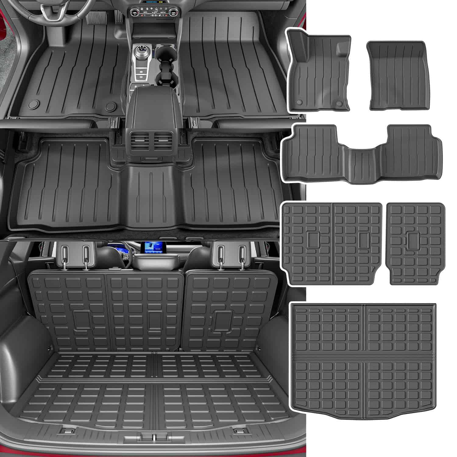 Tapete de Piso de Combustible powoq Compatible con Ford