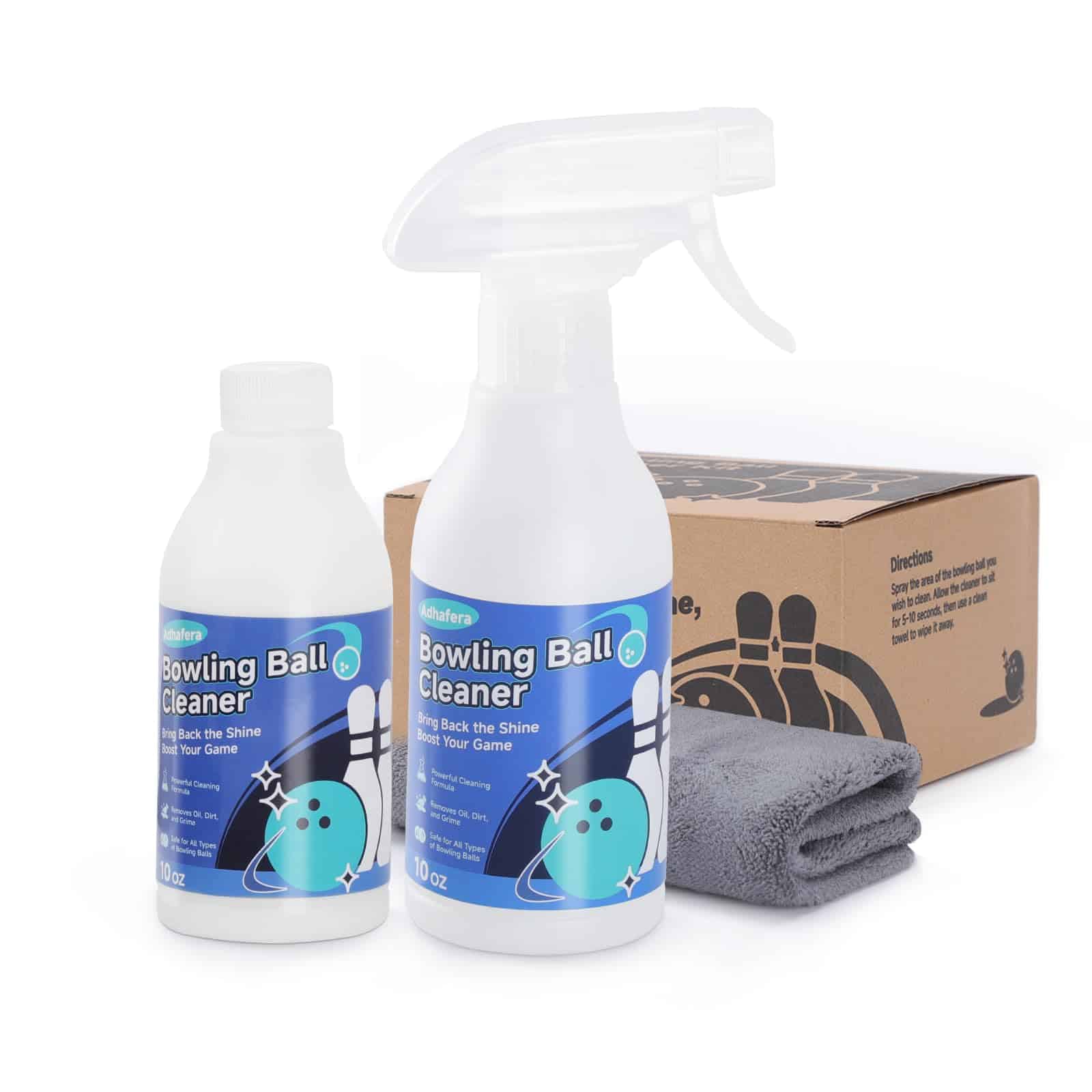 Limpiador de Bolas de Bolos Adhafera, Kit de 2� 10 oz con 3