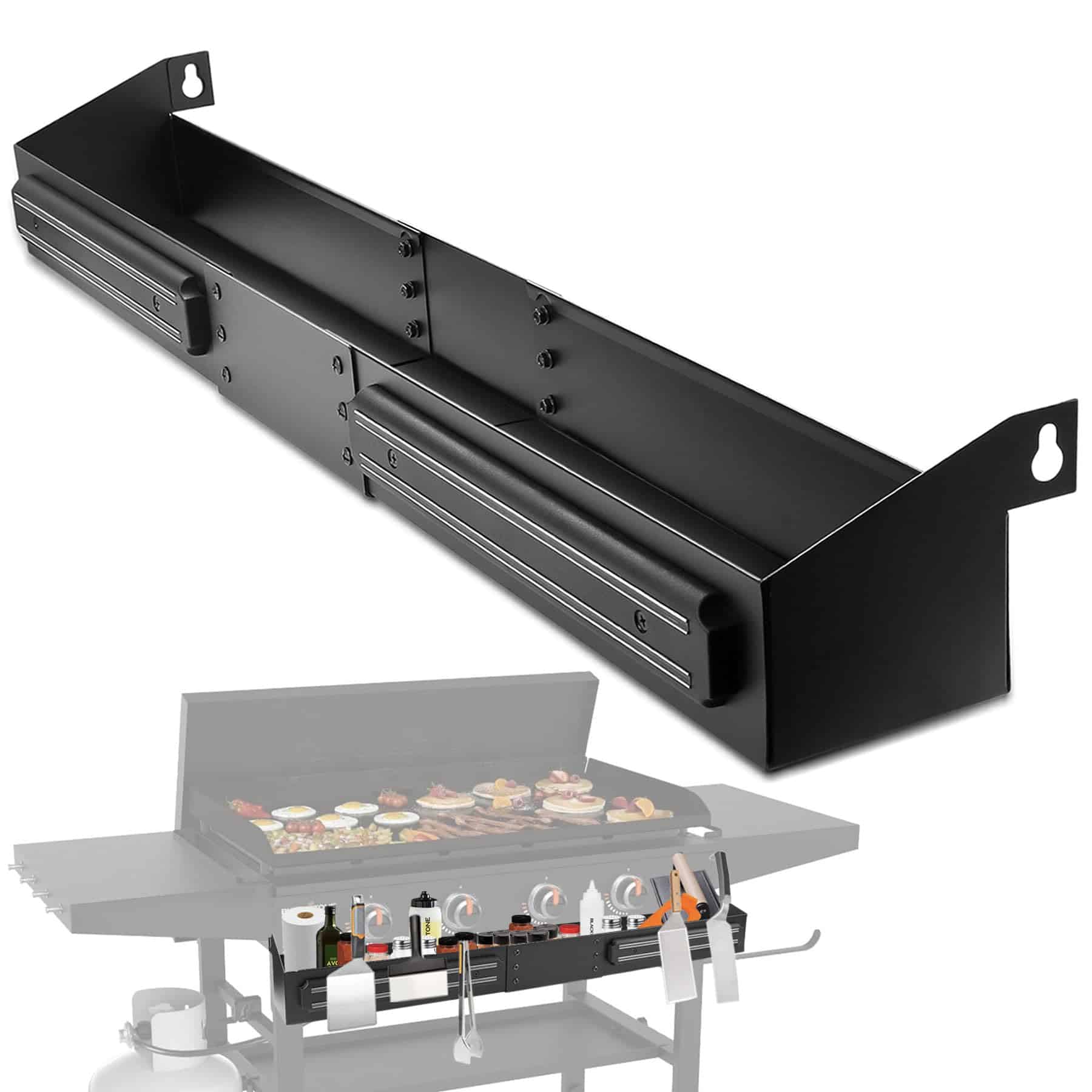 Caddy de Plancha Frontal con 2 Porta Herramientas