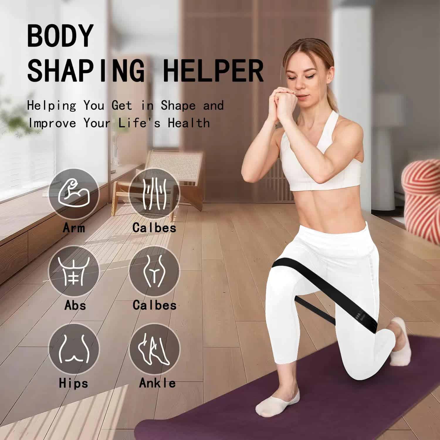 Almohadilla de Soporte para Rodillas de Yoga -Negro - Imagen 9