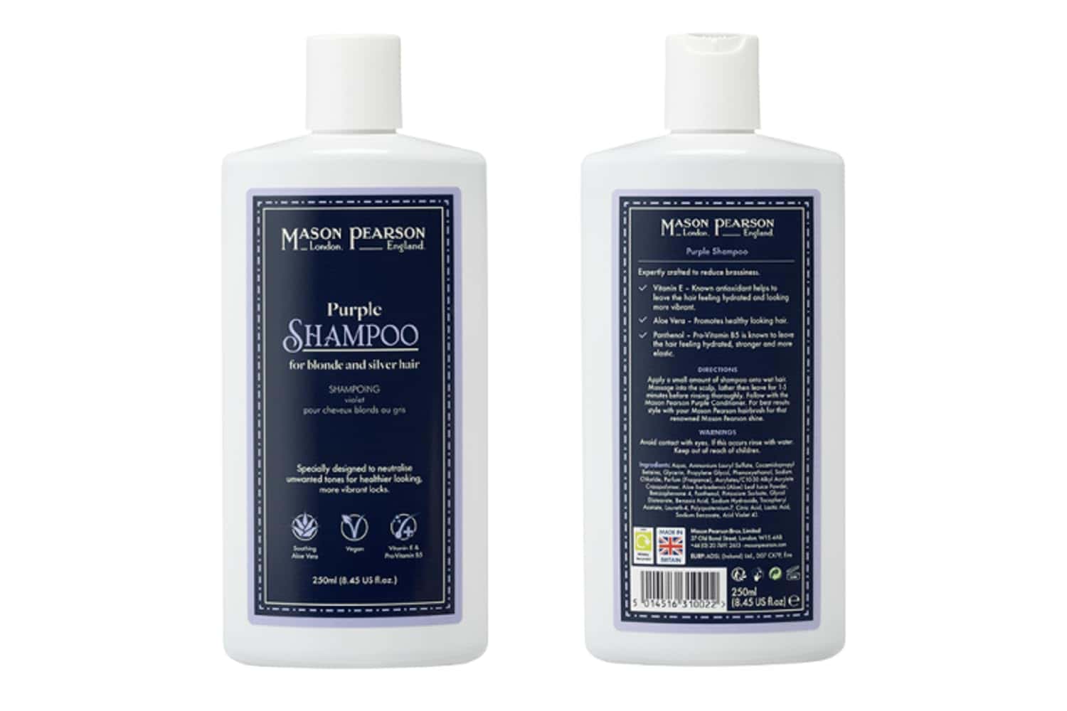 Shampoo Morado Mason Pearson 250ml - Imagen 3