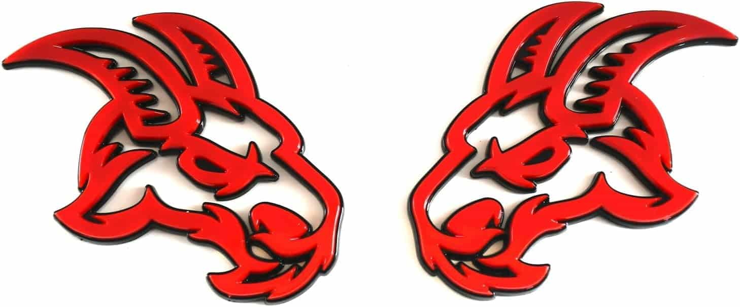 Par de Emblemas de Cabeza Personalizados Nuevos Derecho - Imagen 4