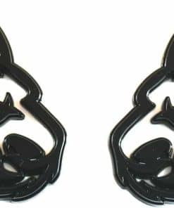 Par de Emblemas de Cabeza Personalizados Nuevos Cabra