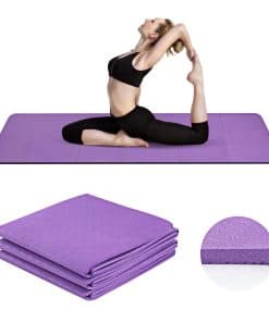 Tapete de Yoga Plegable para Viajes, Tapete de Pilates TPE