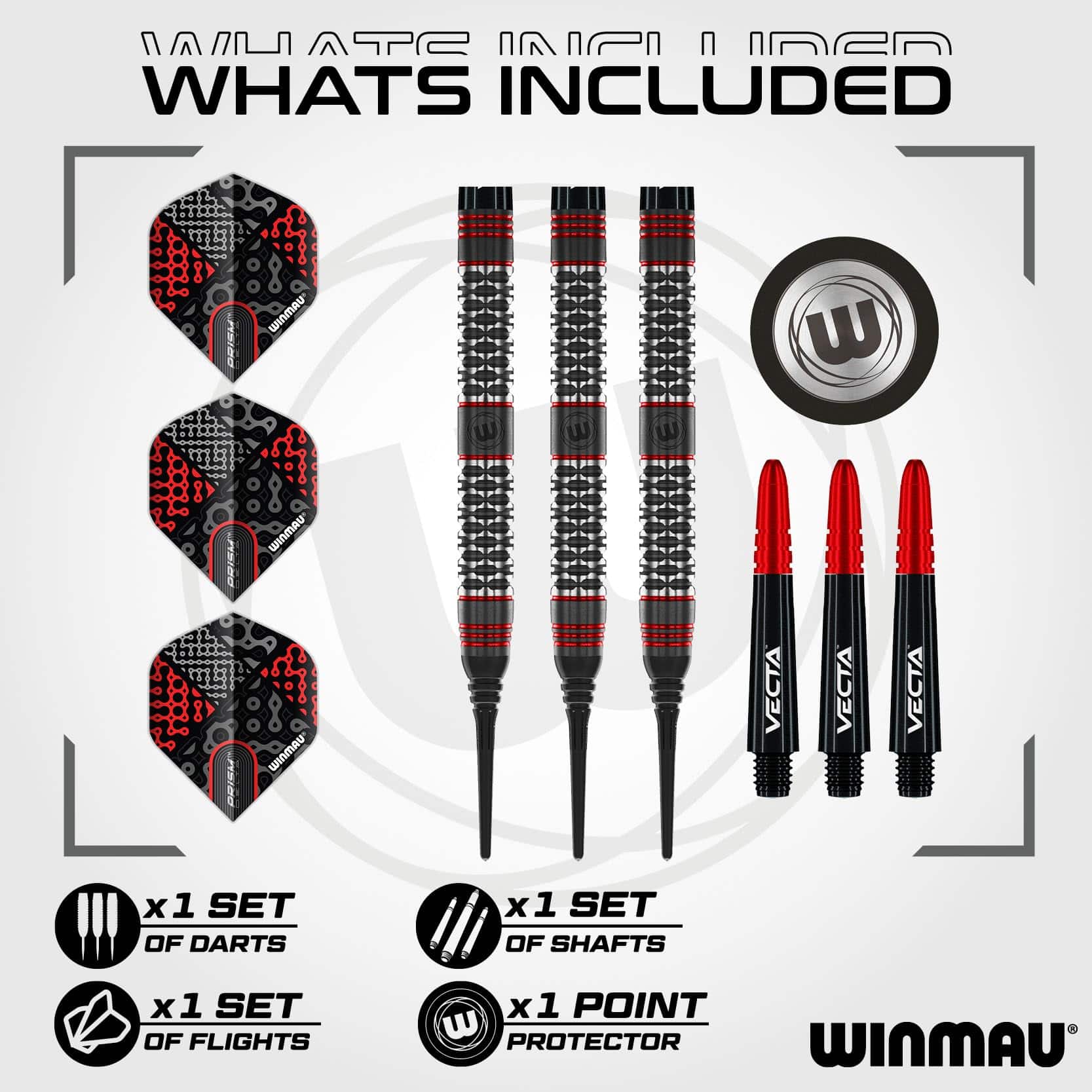 Juego de Dardos Winmau Cypher 18g Barrel / 20g Full Weight - Imagen 3