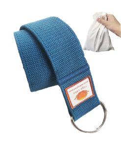 Correa de Yoga de Algodón de 8 pies para -Azul