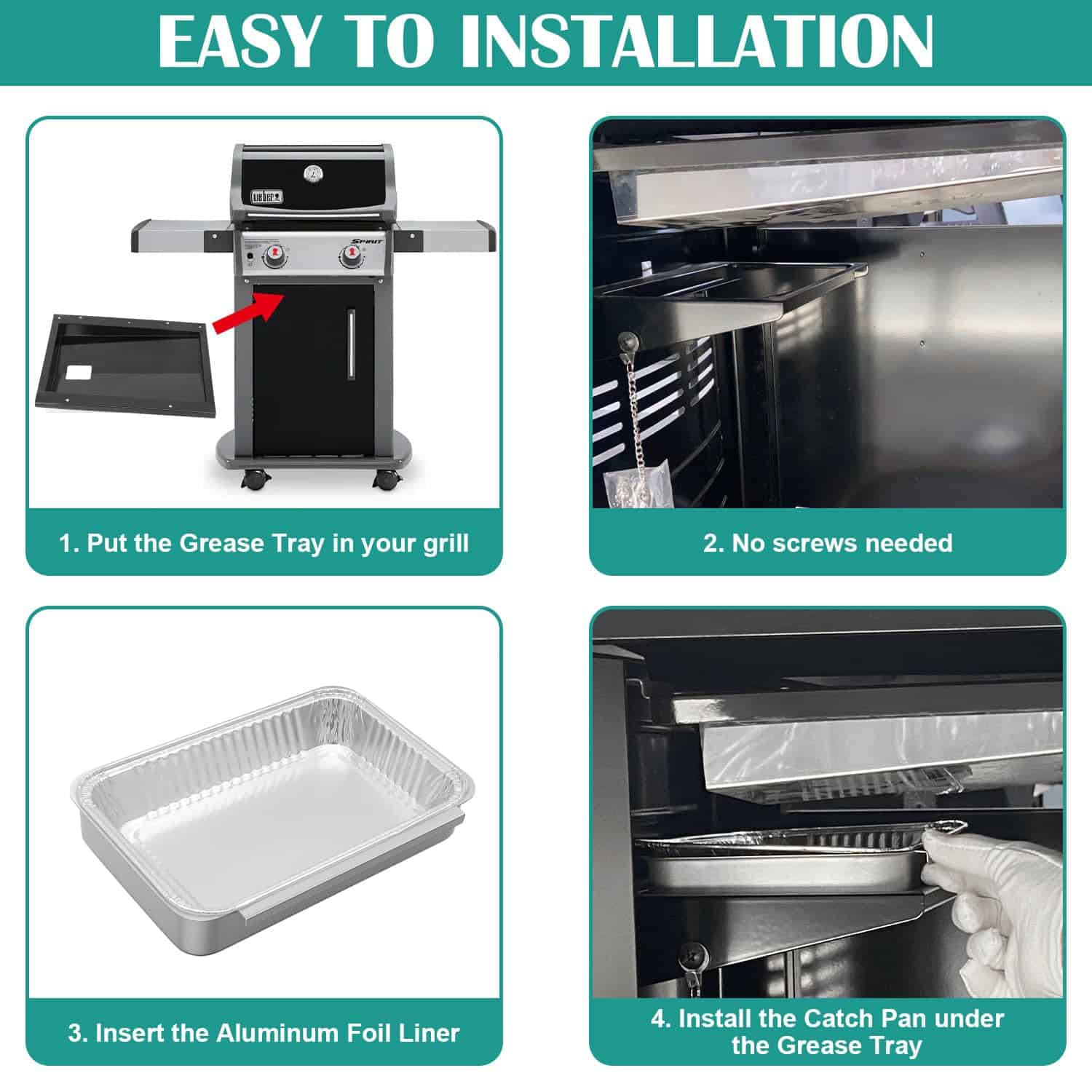 Bandeja de grasa 69803 con revestimiento de papel de - Imagen 7