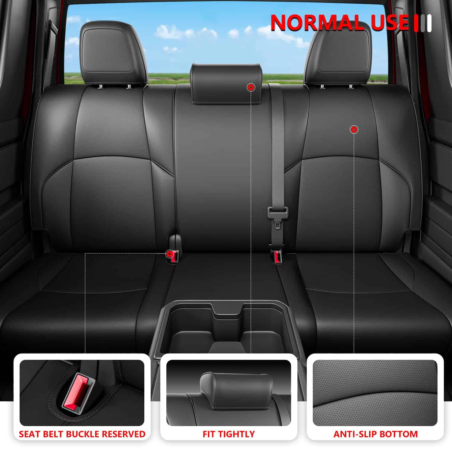 Fundas de Asiento para Coche PTYYDS Compatible con Toyota - Imagen 5