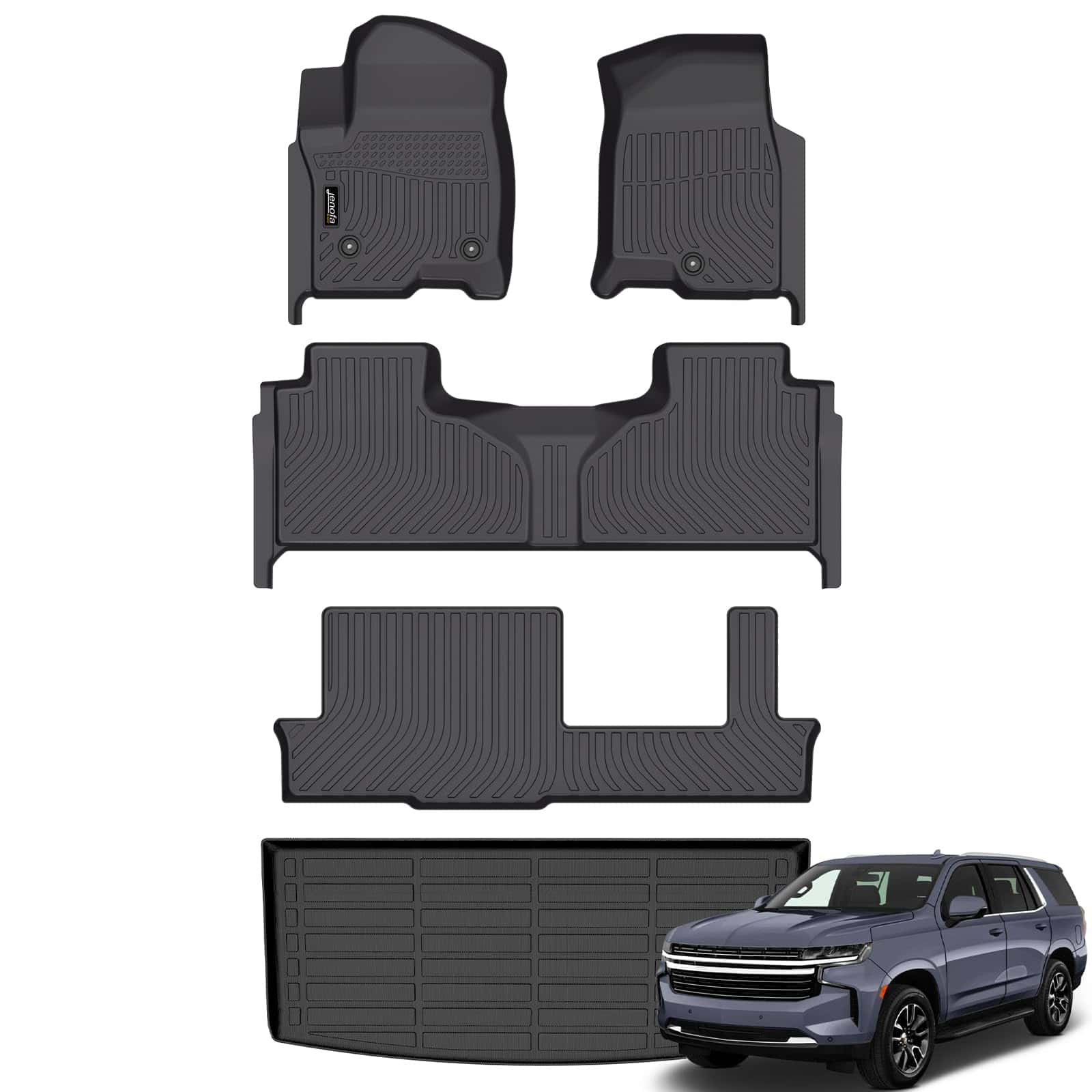 Juego de tapetes para piso de automóvil y forro de maletero