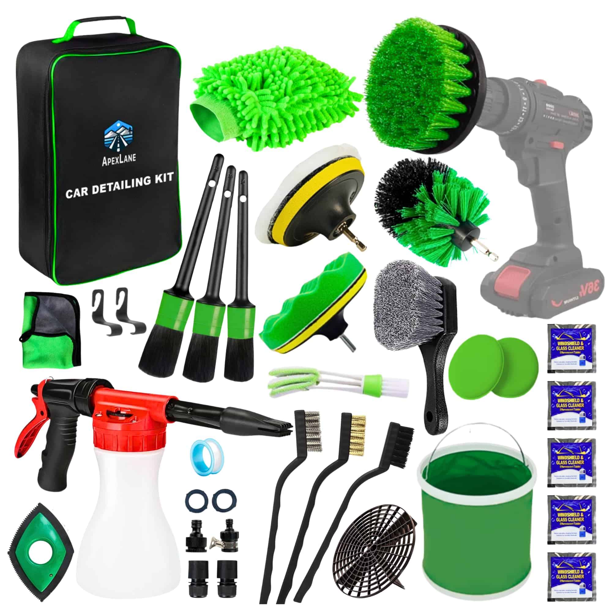 APEX LANE 31 Piezas Kit de Detallado de Autos, Juego de