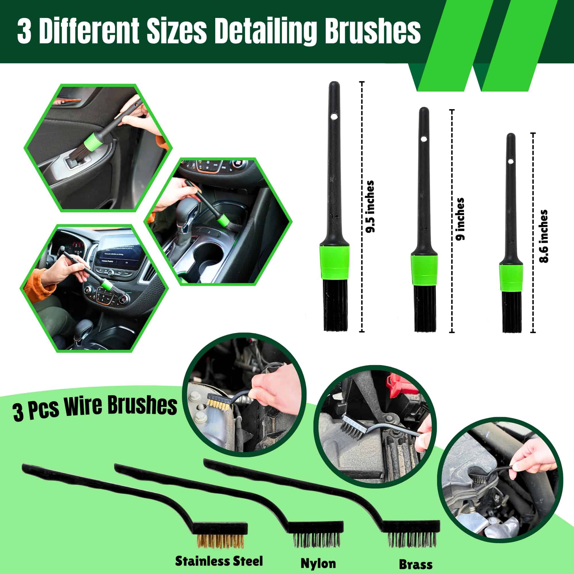 APEX LANE 31 Piezas Kit de Detallado de Autos, Juego de - Imagen 4