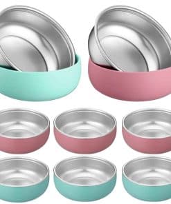 Oariips 8 Pack Tazones de Acero Inoxidable para Niños,