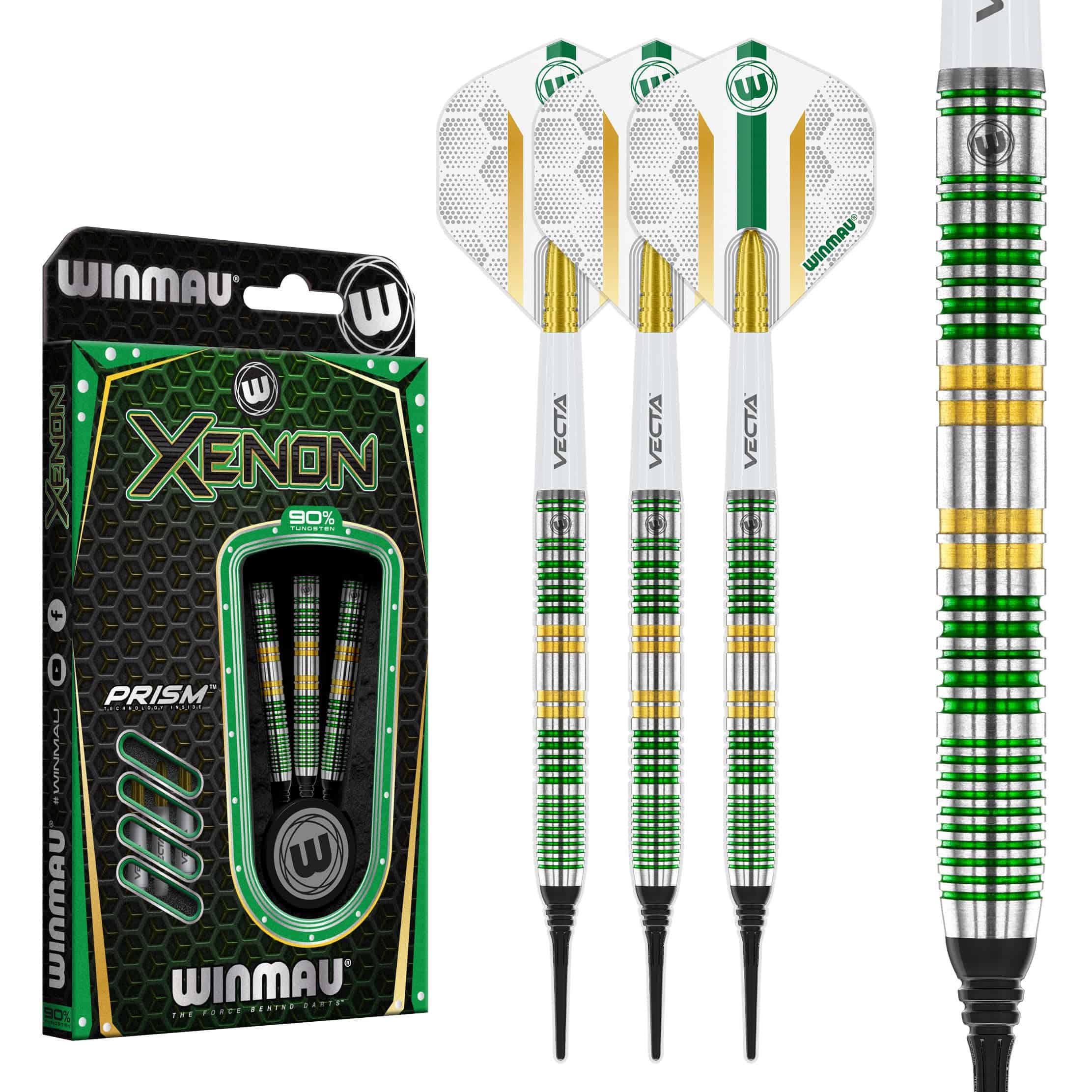 Set de Dardos Winmau Xenon de 18g de Barril / 20g de Peso