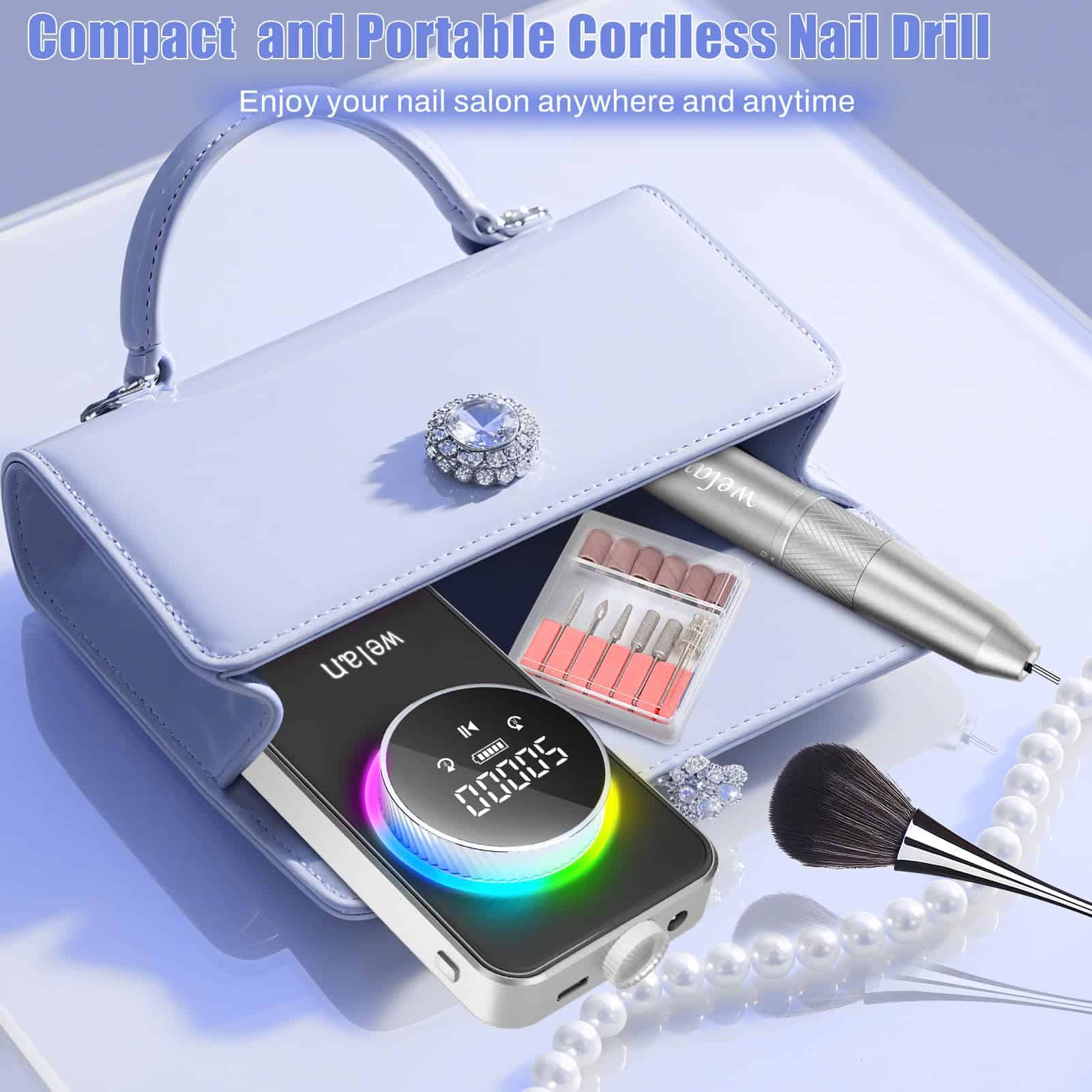 Taladro de uñas eléctrico profesional 50000RPM, 2025 Pro, - Imagen 7