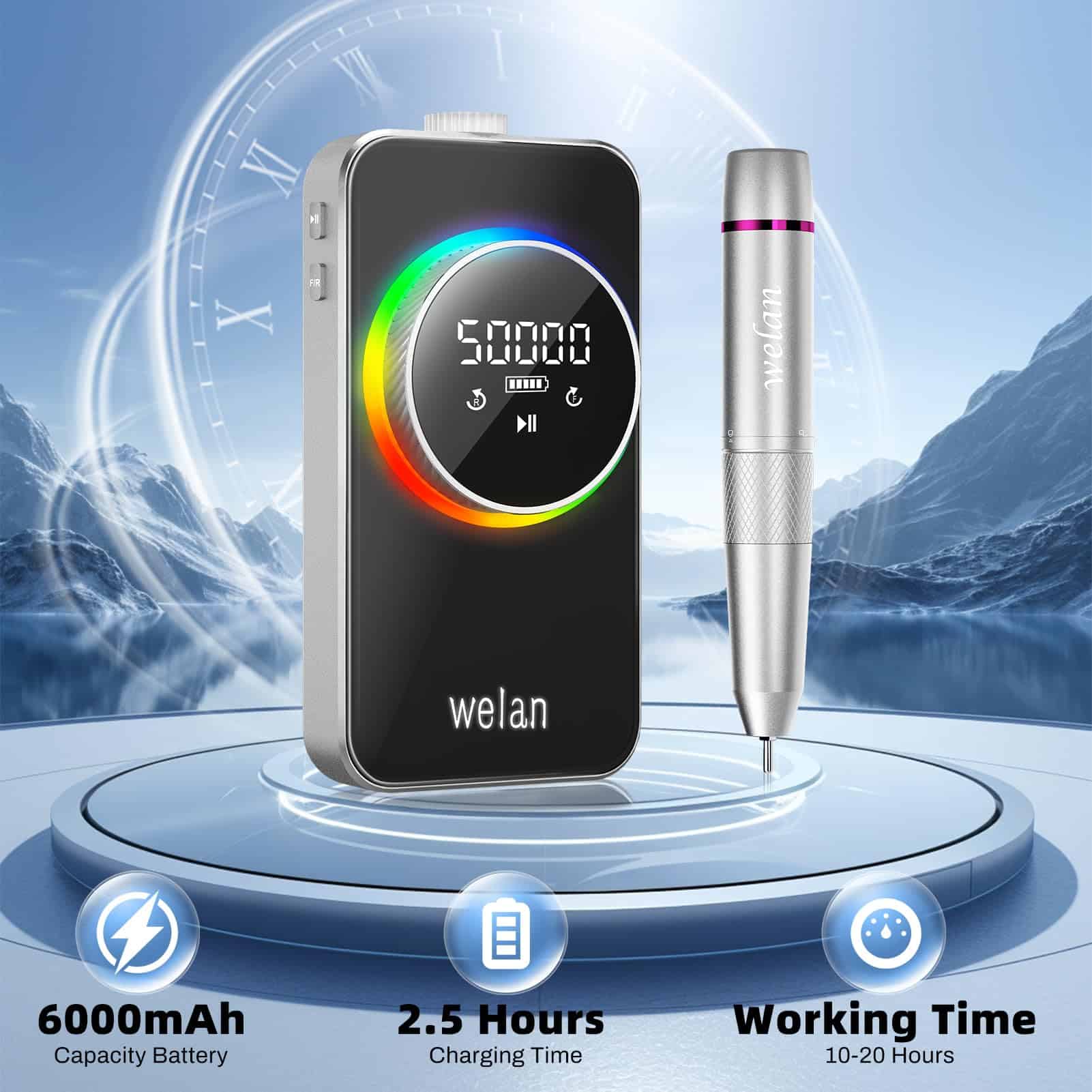 Taladro de uñas eléctrico profesional 50000RPM, 2025 Pro, - Imagen 6