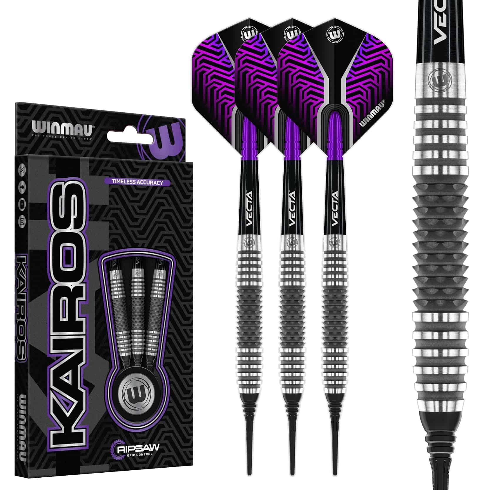 Set de Dardos Winmau Kairos 18g / Pesadas de 20g de