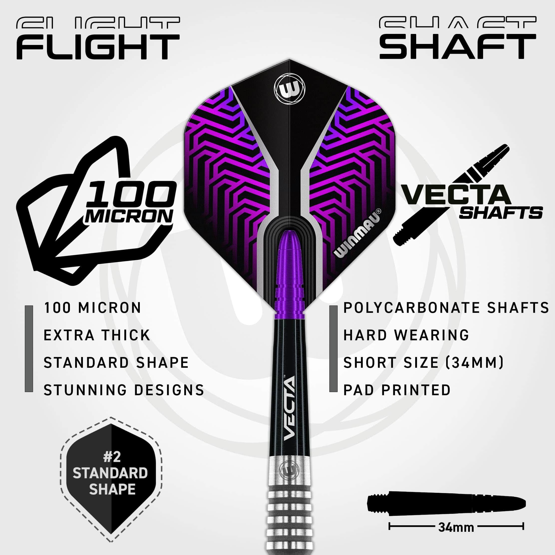 Set de Dardos Winmau Kairos 18g / Pesadas de 20g de - Imagen 4