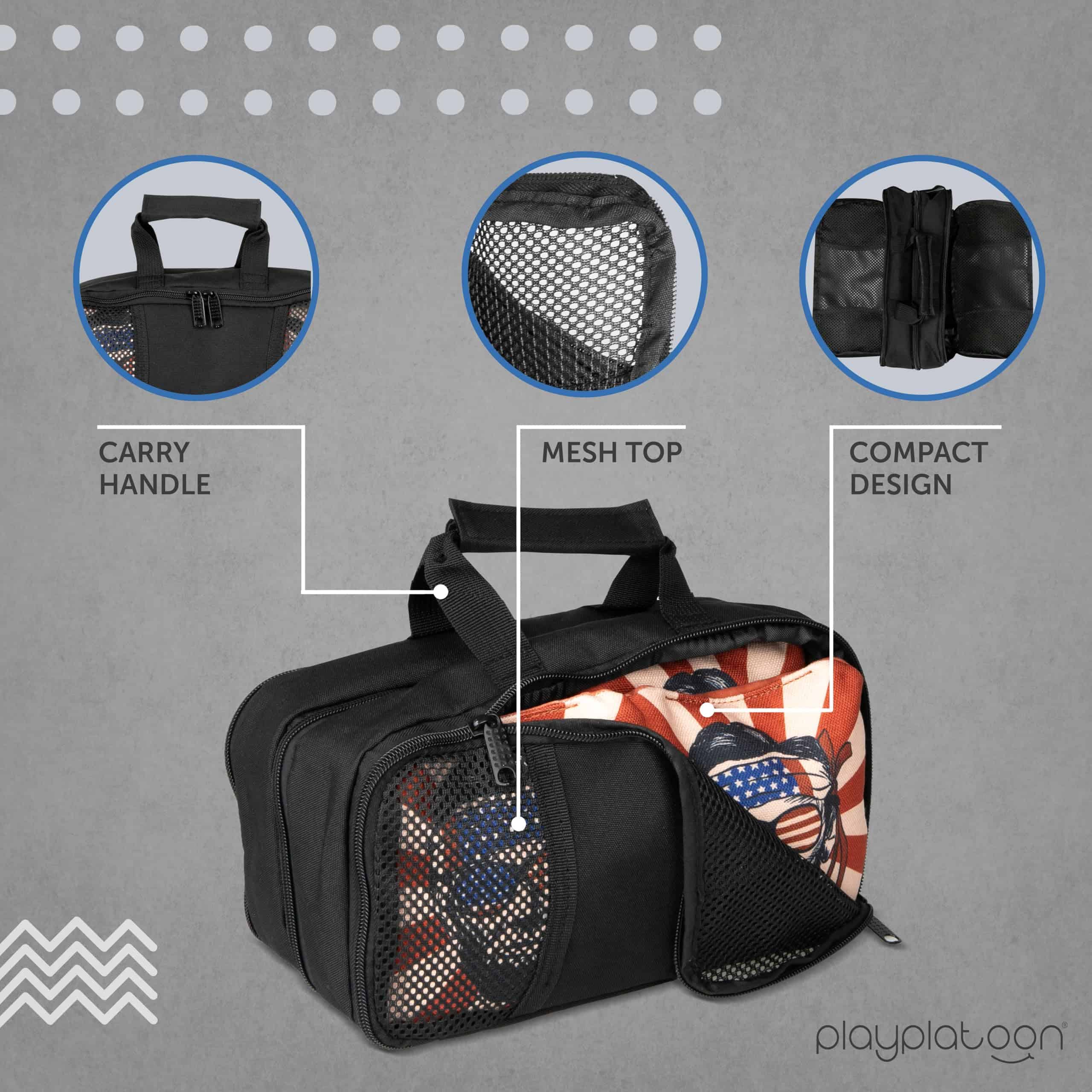Funda para Transportar Bolsas de Cornhole - 8 Bolsas de - Imagen 6