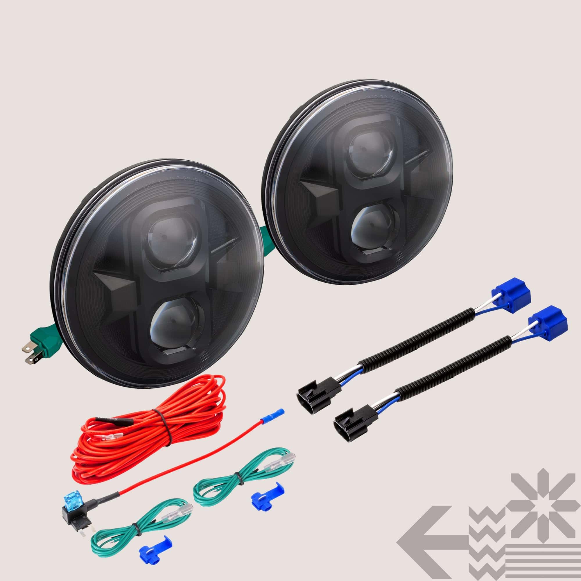 Faro Delantero LED Redondo TRUE MODS 7 Pulgadas Negro H6024 - Imagen 9