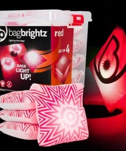 Brightz BagBrightz LED Cornhole Bags, Paquete de 4 - Bolsas