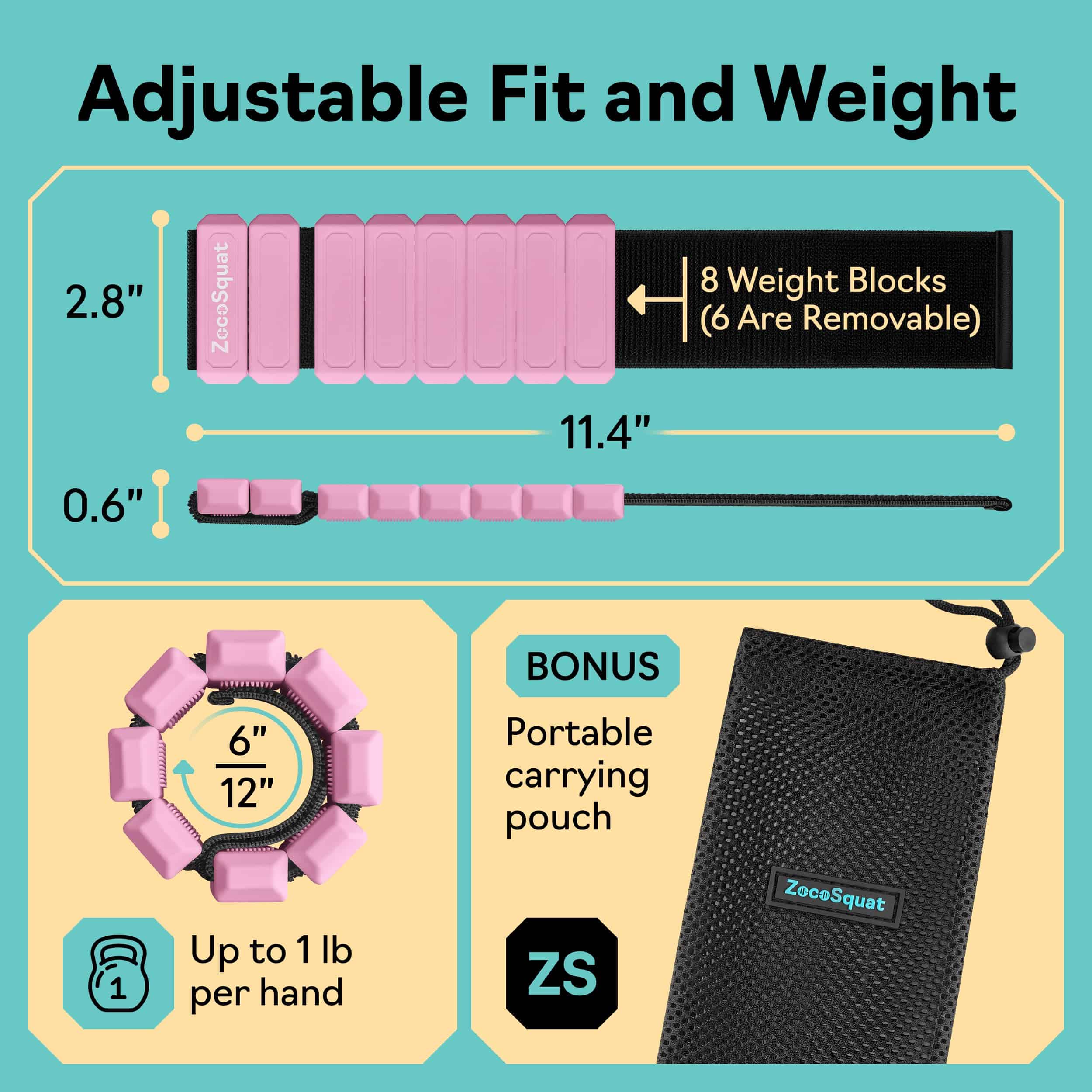 Pesas Tobilleras y Pesas de Muñeca para Mujeres en Casa - - Imagen 4