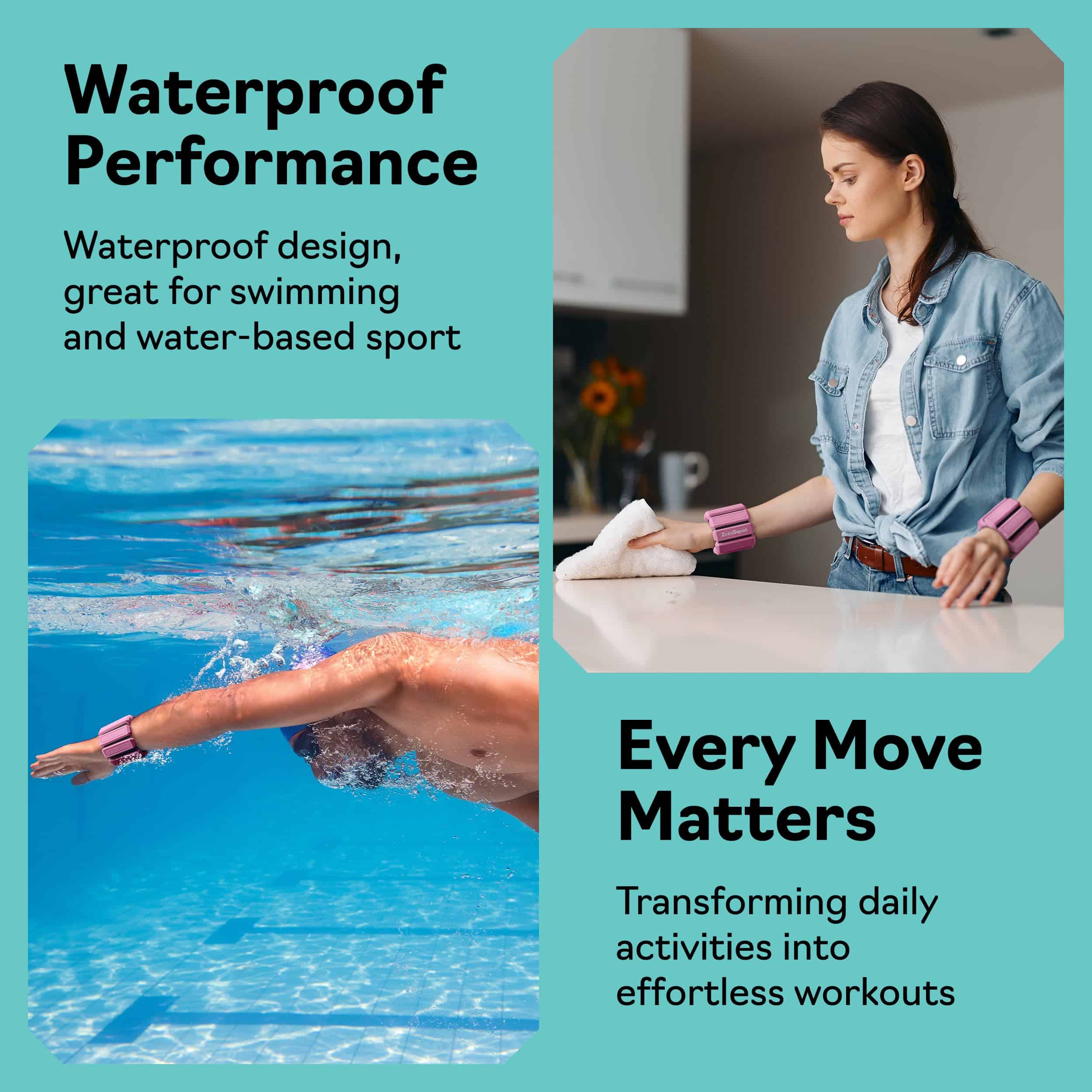 Pesas Tobilleras y Pesas de Muñeca para Mujeres en Casa - - Imagen 8