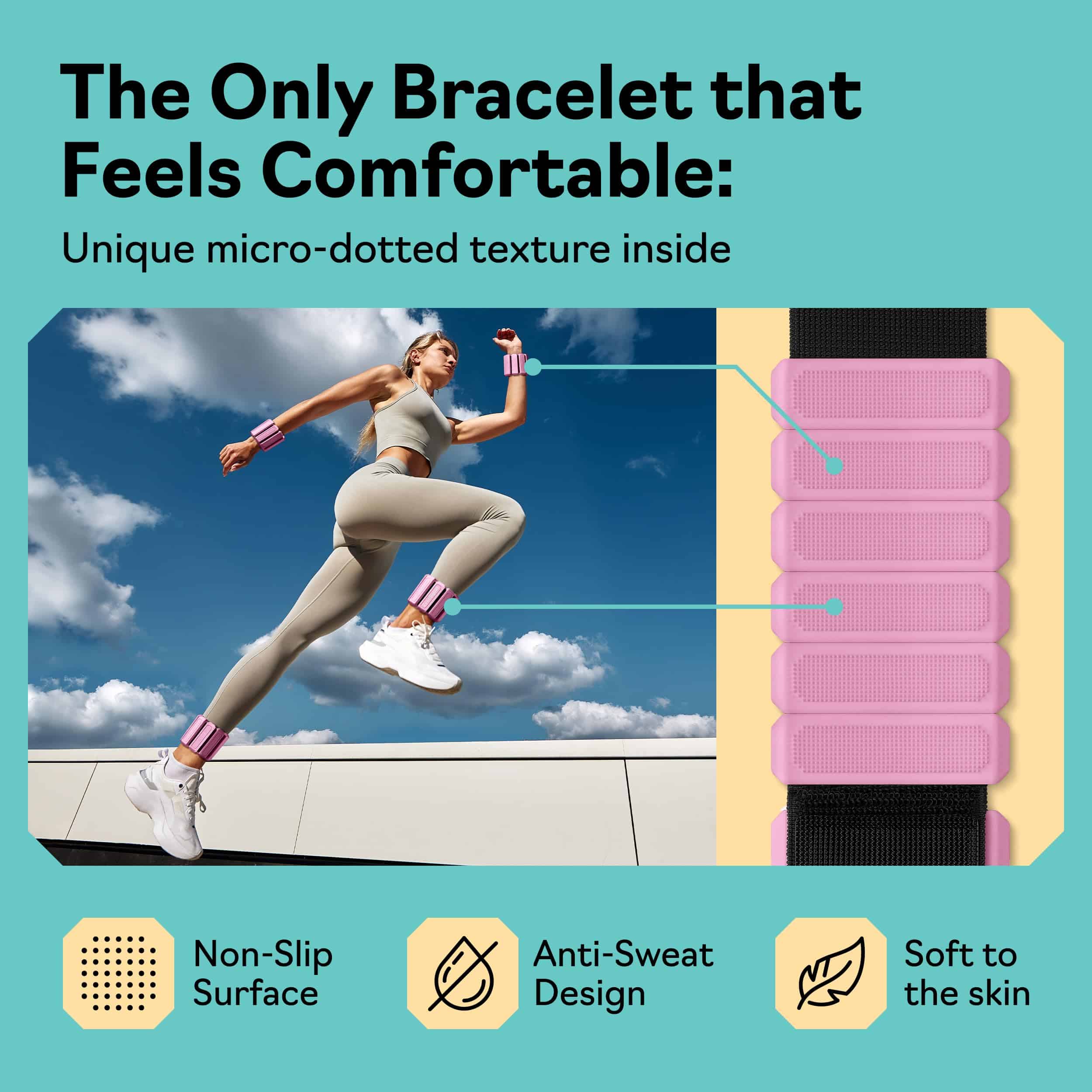 Pesas Tobilleras y Pesas de Muñeca para Mujeres en Casa - - Imagen 3