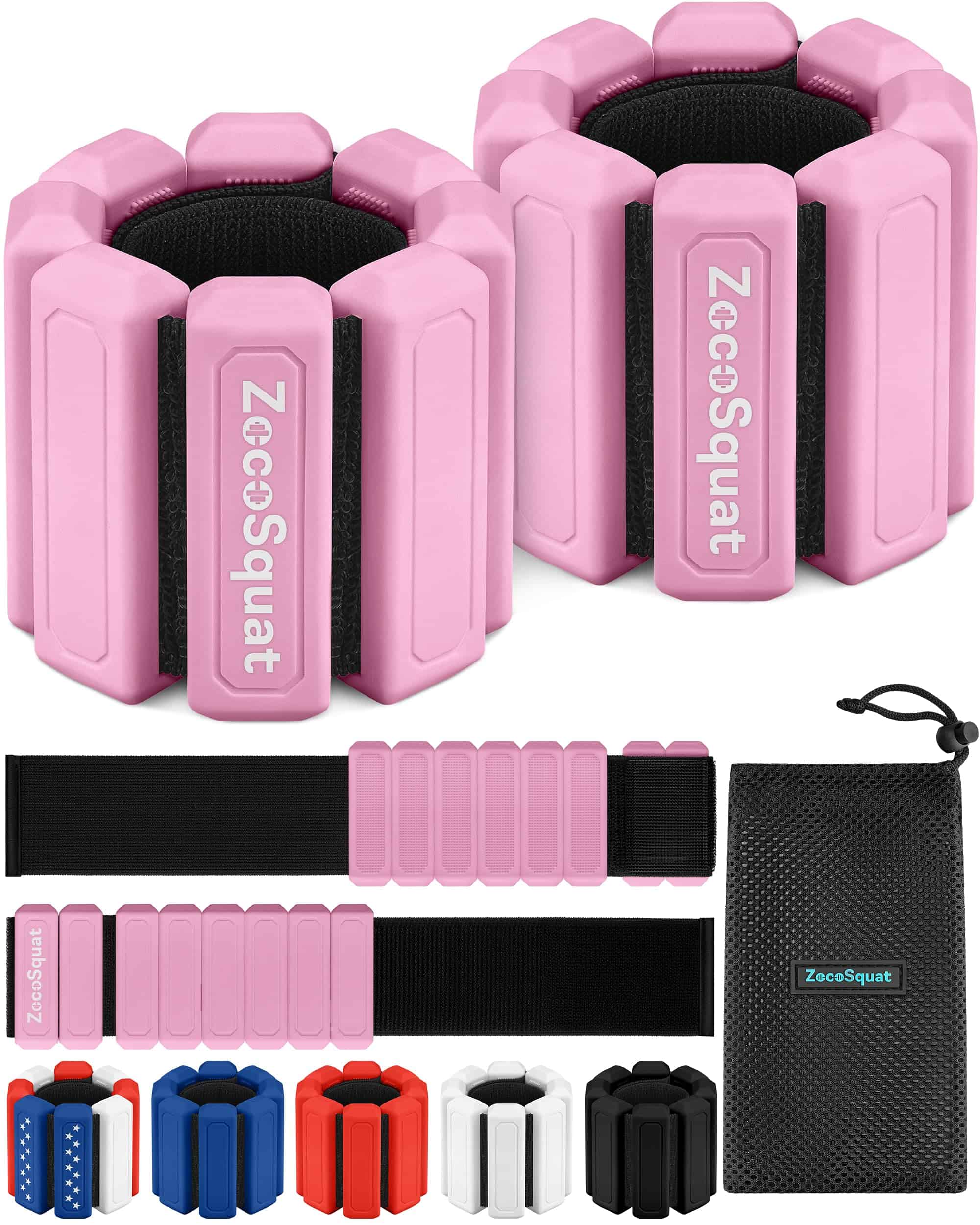 Pesas Tobilleras y Pesas de Muñeca para Mujeres en Casa -