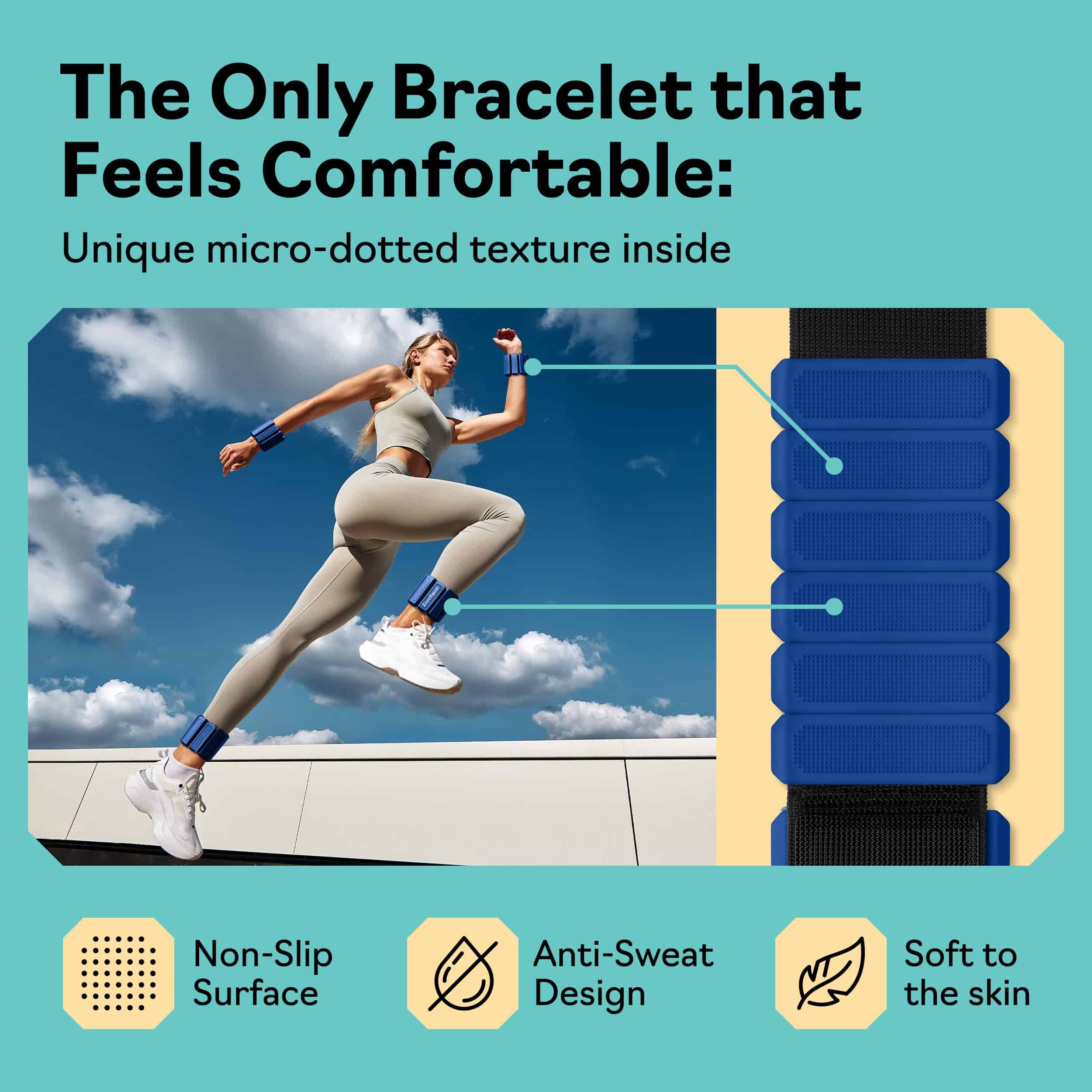 Pesas de Tobillo para Mujeres y Pesas de -Azul Marino - Imagen 3