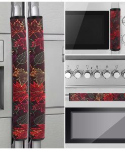 Cubiertas para manijas de puertas de -Rojo Hoja de Arce, 4 p