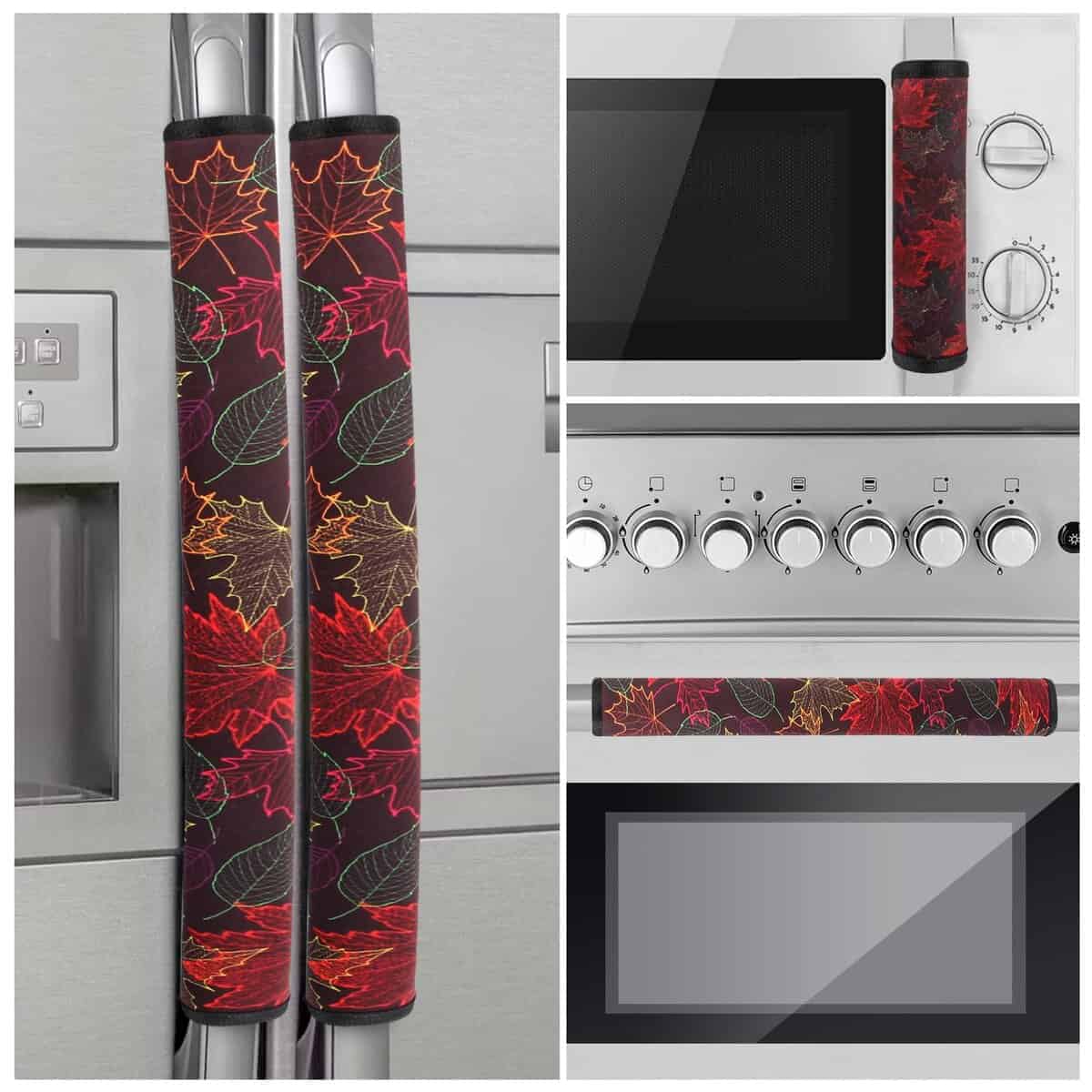 Cubiertas para manijas de puertas de -Rojo Hoja de Arce, 4 p