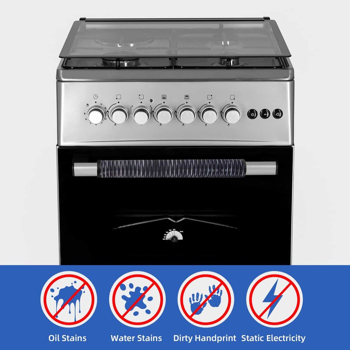 Cubiertas para manijas de puerta de -Negro + Blanco, 4 pieza - Imagen 8