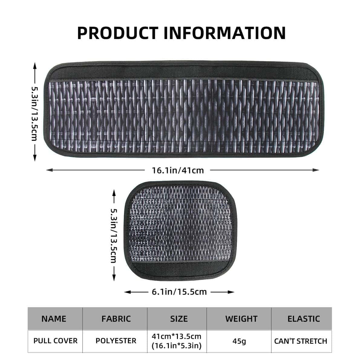 Cubiertas para manijas de puerta de -Negro + Blanco, 4 pieza - Imagen 4