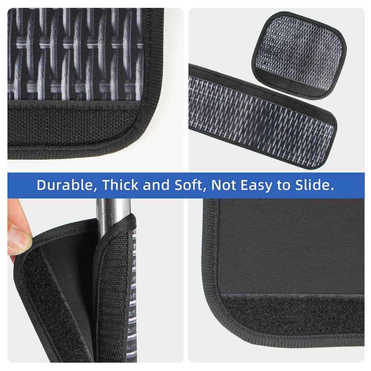 Cubiertas para manijas de puerta de -Negro + Blanco, 4 pieza - Imagen 5