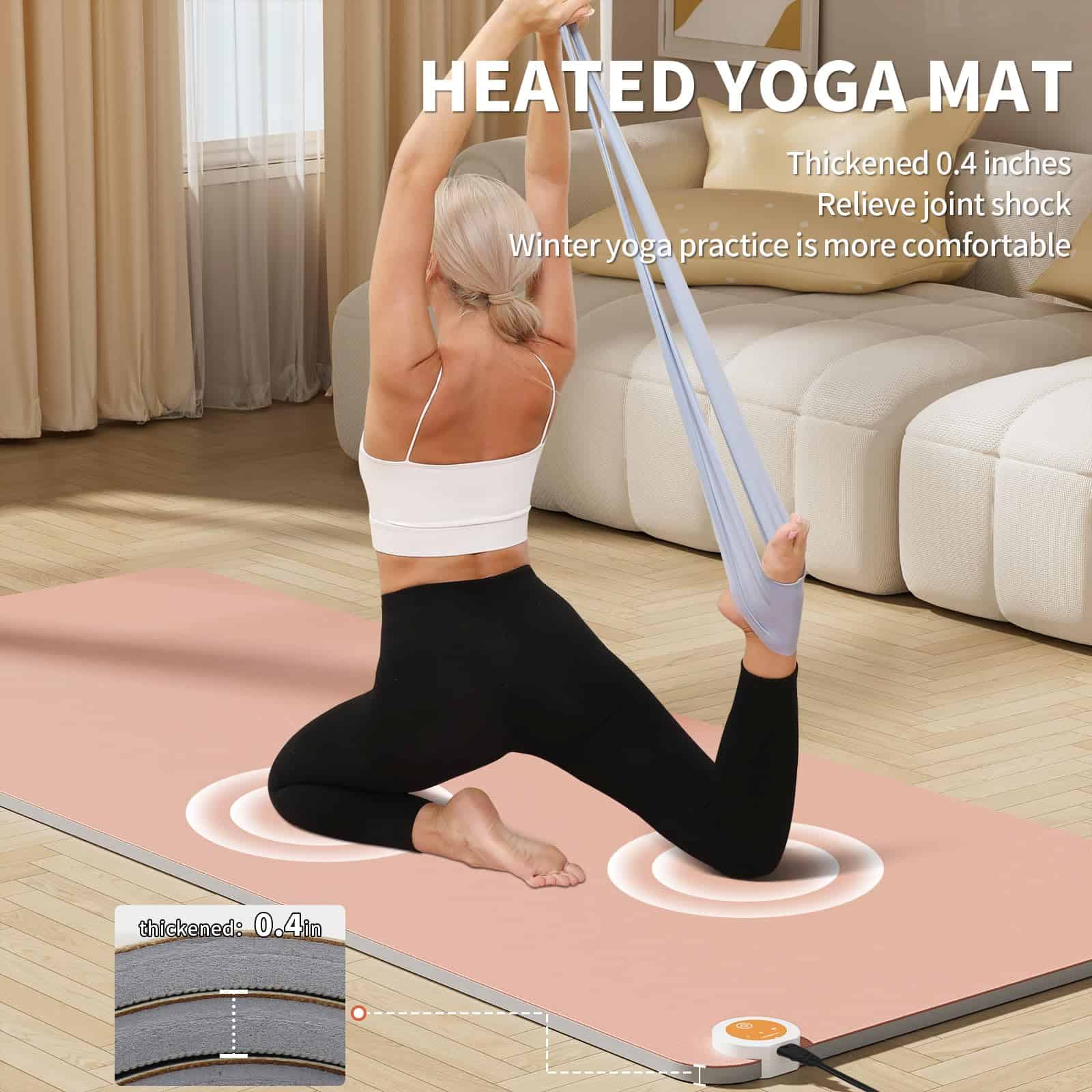 OGOGO-Heating Pad, Tapete de Yoga con Calefacción, 72 x - Imagen 5