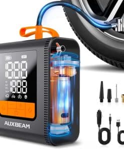 AUXBEAM H4 Compresor de Aire Portátil, 150PSI 4000mAh