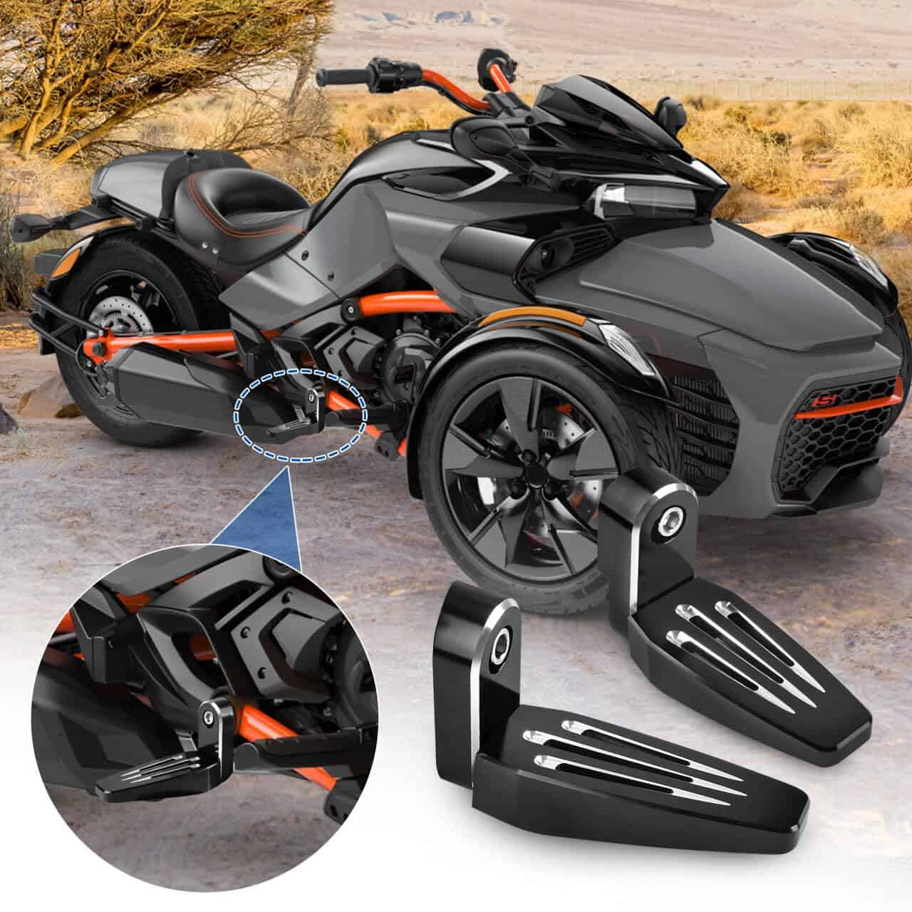 Pegs de pie de la tercera clavija de la motocicleta - Imagen 3