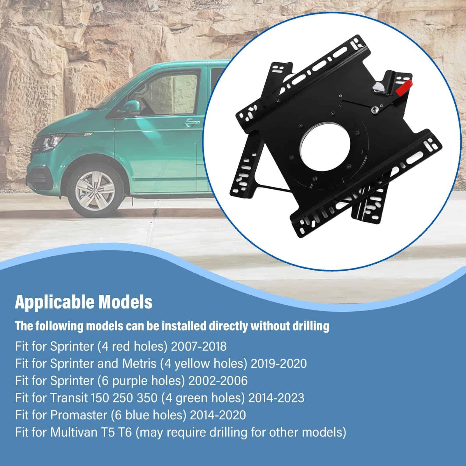 Base de Asiento Giratorio ASDJAKZP, Rotación de 360�, Base - Imagen 7